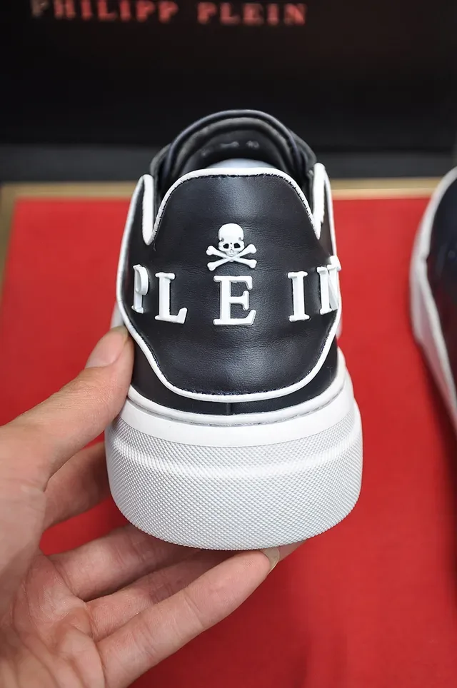 Navy and White Platform Lace-Up Sneaker 2