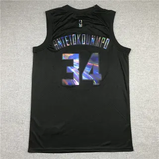 NBA Giannis Antetokounmpo Rainbow Edition কালো জার্সি