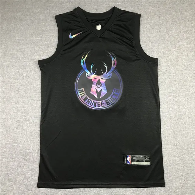 NBA Giannis Antetokounmpo Rainbow Edition Maillot noir 3