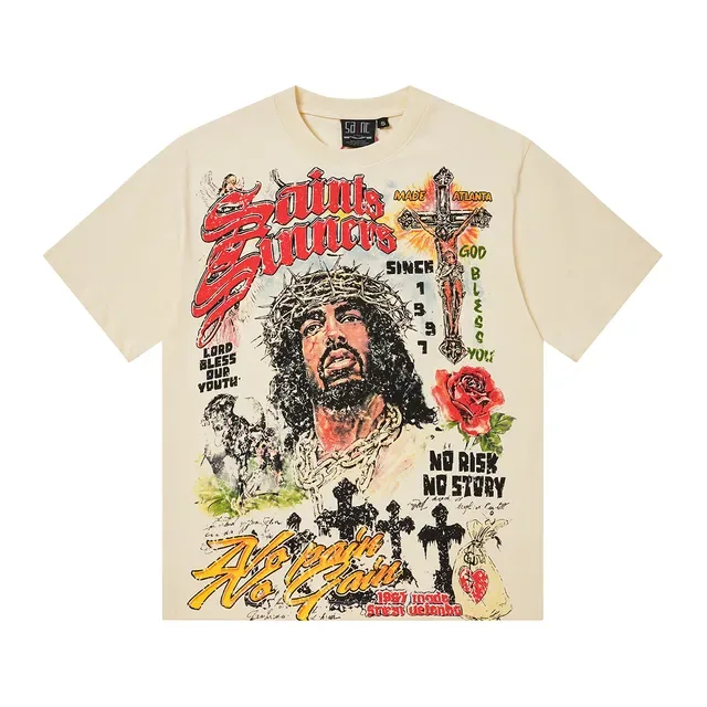 Off-White Graphic Print Oversized T-Shirt 7