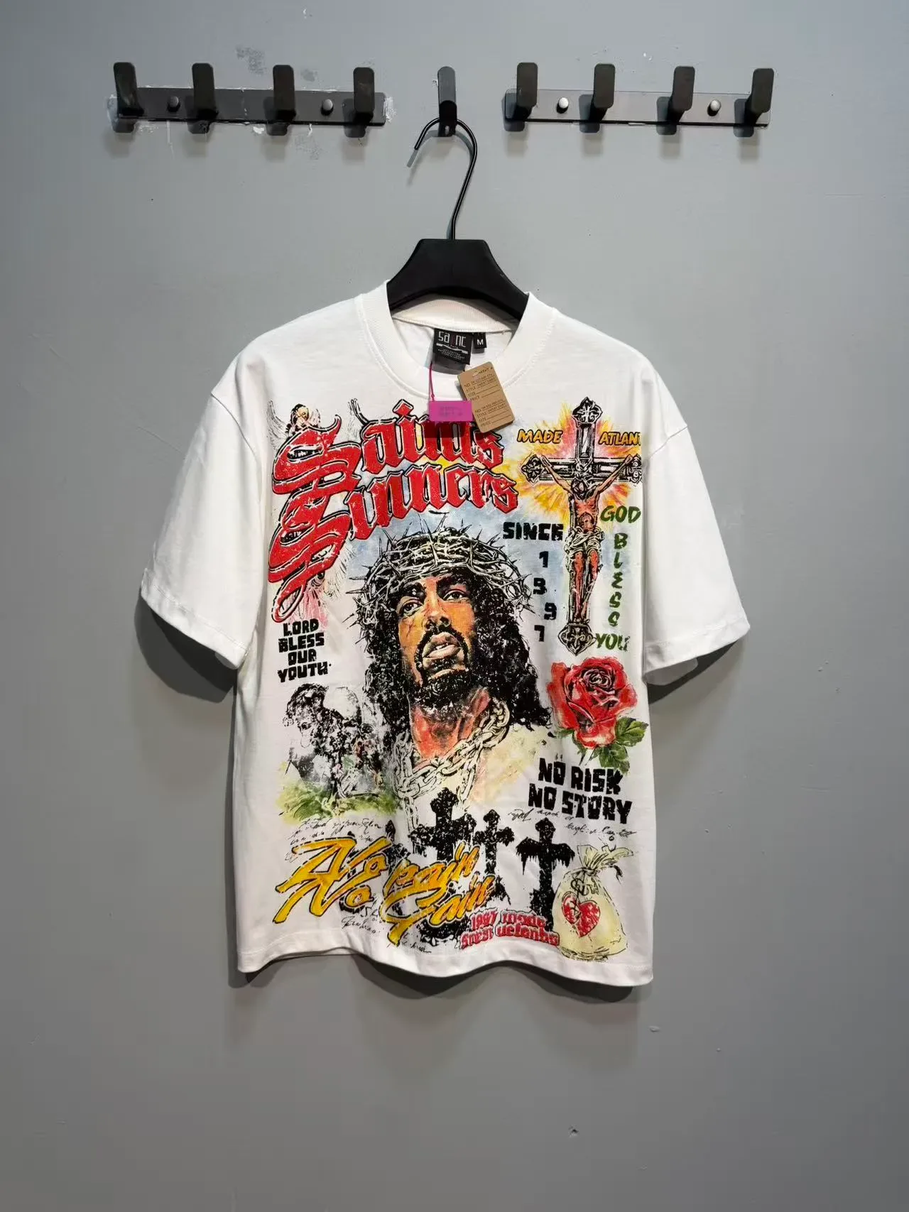 Off-White Graphic Print Oversized T-Shirt 10