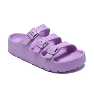 Papillio Three-Strap Buckle Sandal Lavender Purple Casual Sandals