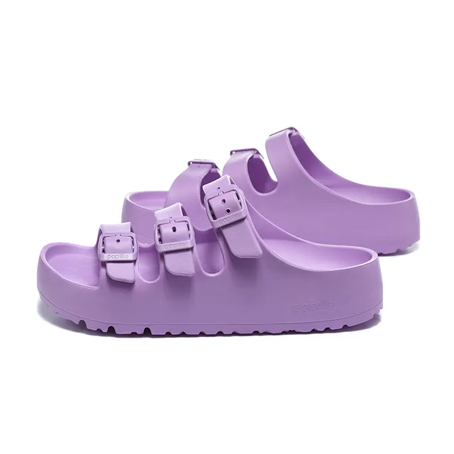 Papillio Three-Strap Buckle Sandal Lavender Purple Casual Sandals 3