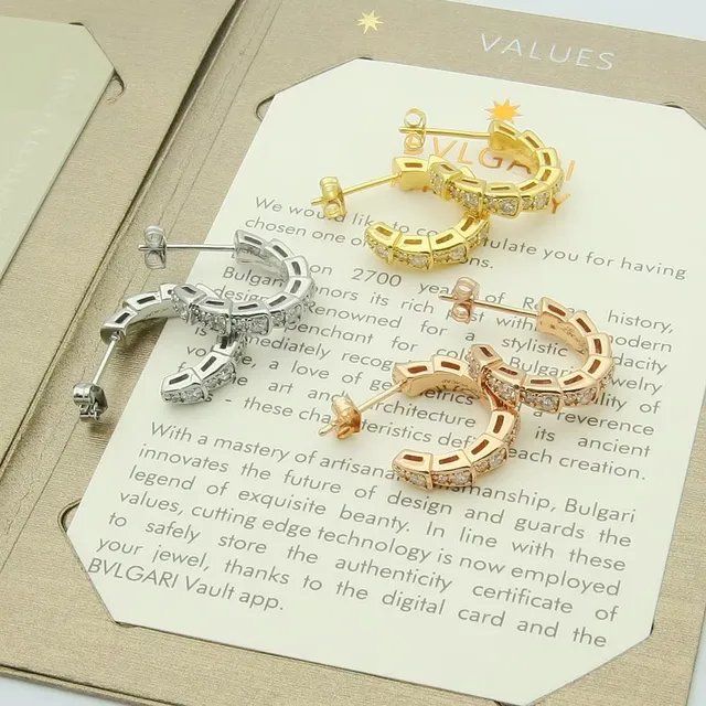 Silver White Pavé-Set Hinged Hoop Earrings 9