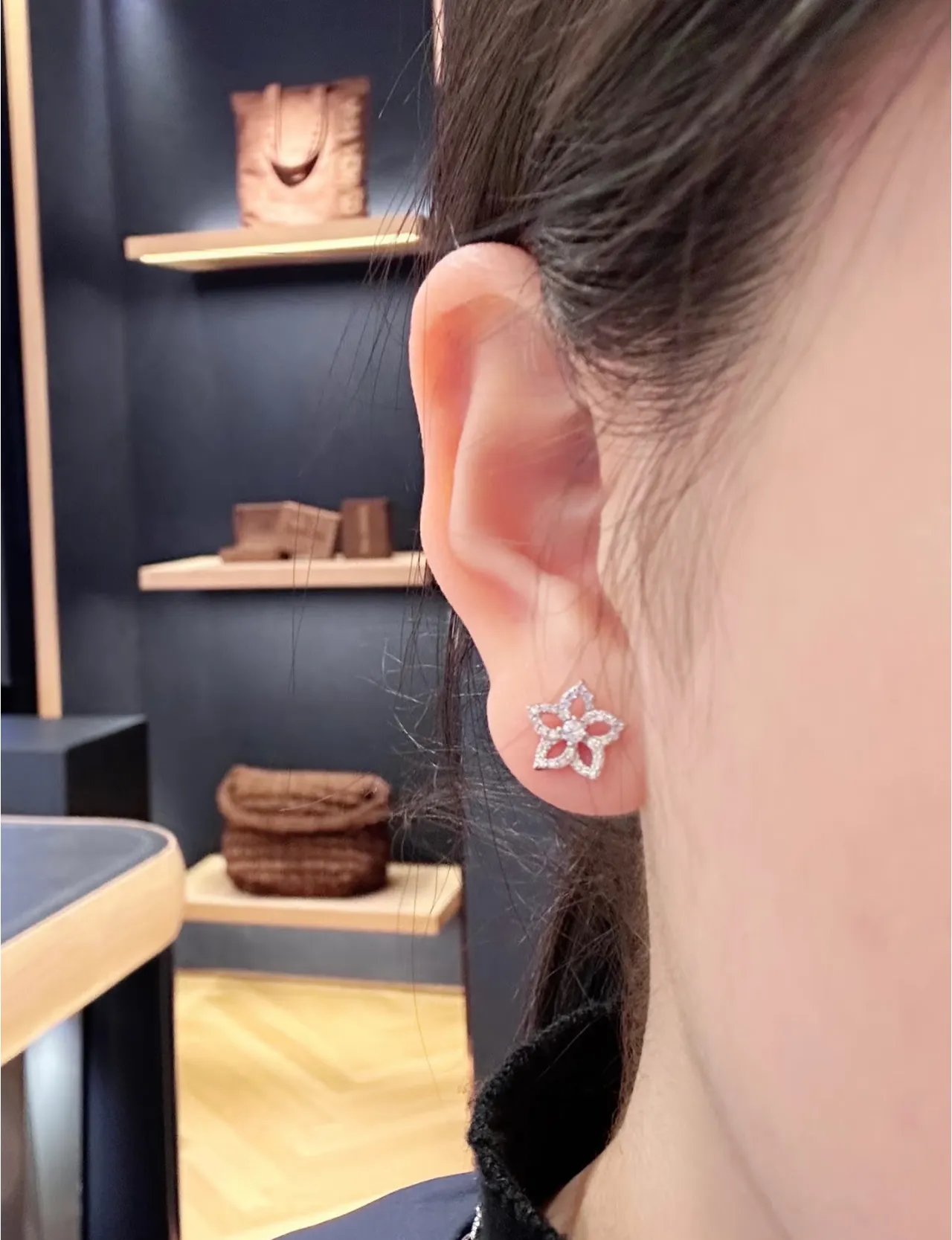 Star-Shaped Pavé-Crystal Stud Earrings 4