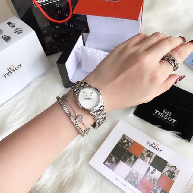 Tissot T-Lady New Wave Series Silver Dial Stainless Steel Quartz Watch 6