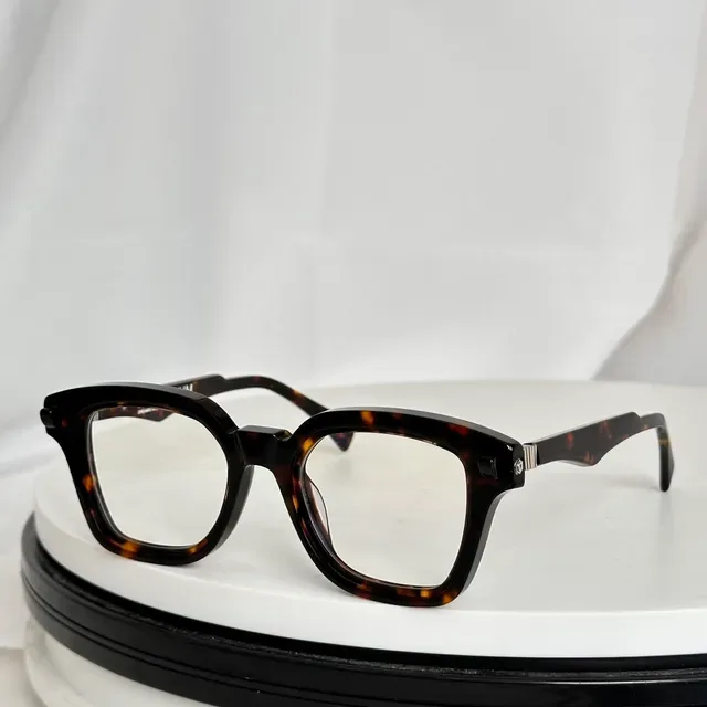 Two-Tone Mint and Blue Geometric Square Optical Glasses 2