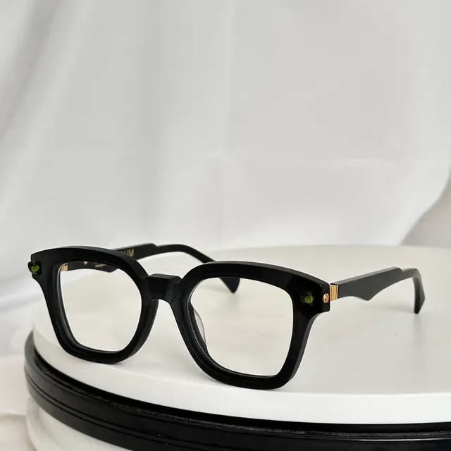 Two-Tone Mint and Blue Geometric Square Optical Glasses 3