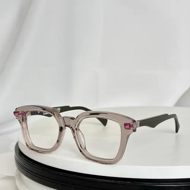 Two-Tone Mint and Blue Geometric Square Optical Glasses 7