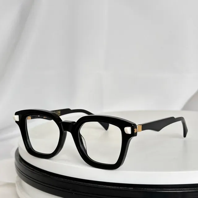 Two-Tone Mint and Blue Geometric Square Optical Glasses 8