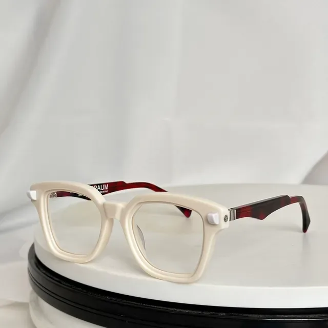 Two-Tone Mint and Blue Geometric Square Optical Glasses 9