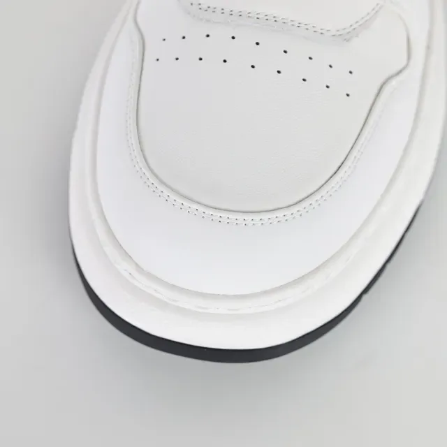 White and Black Minimalist Low-Top Sneaker 5