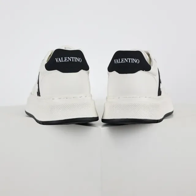 White and Black Minimalist Low-Top Sneaker 8