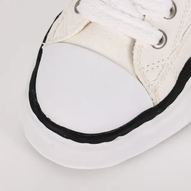White Black Deconstructed Sole Wavy Midsole Stripe Sneakers 5