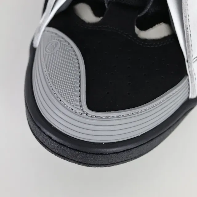 Sandales casuales plateforme multi-brides blanc noir gris 5