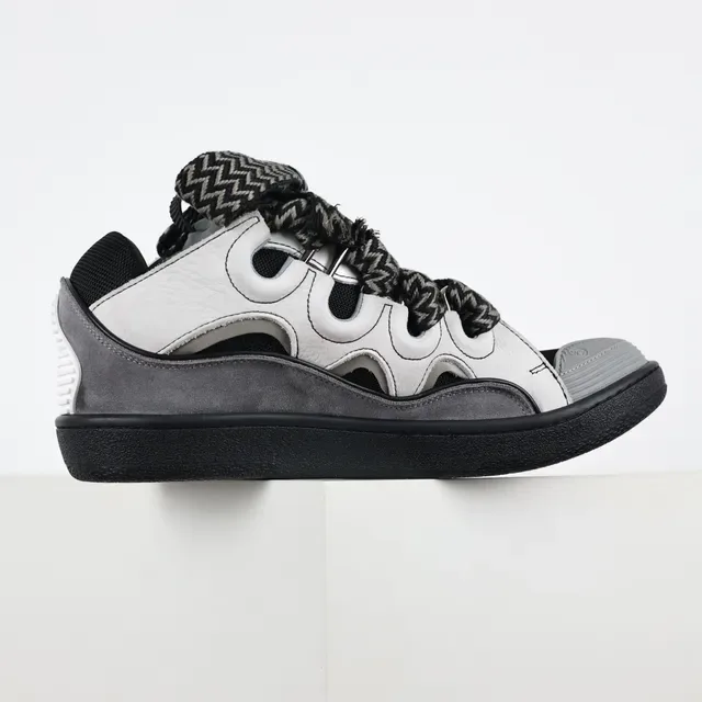Sandales casuales plateforme multi-brides blanc noir gris 7