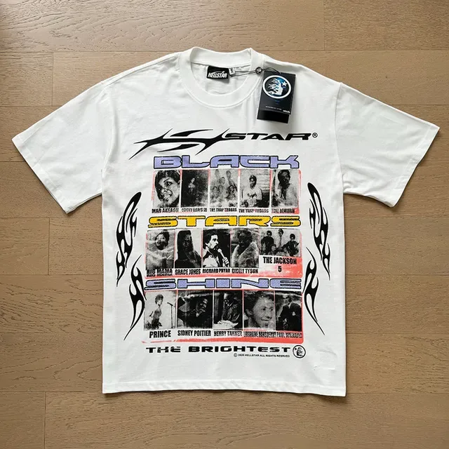 White Graphic Collage Print Oversized T-Shirt 8