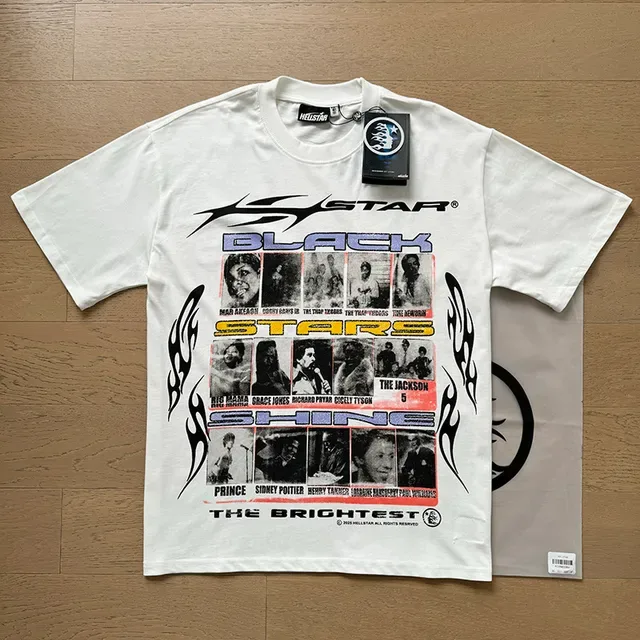 White Graphic Collage Print Oversized T-Shirt 9