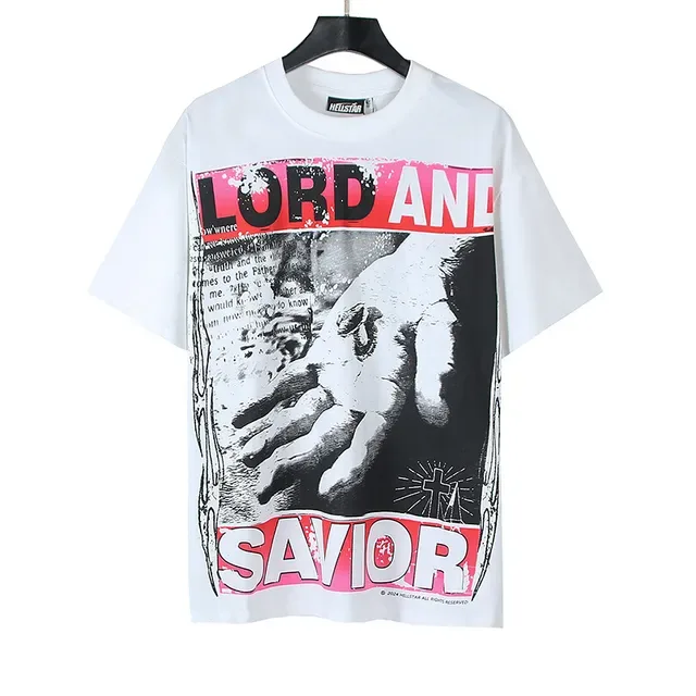 White Graphic-Print Oversized T-Shirt 2