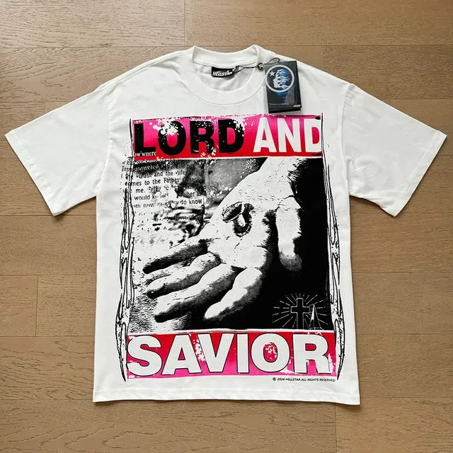 White Graphic-Print Oversized T-Shirt 8