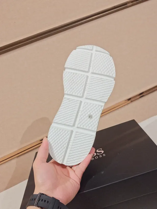 White Slip-On Embossed Monogram Chunky Sole Lifestyle Sneaker 2