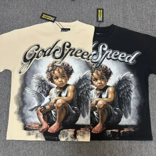 تيشيرت جرافيك Godspeed بتصميم ملاك
