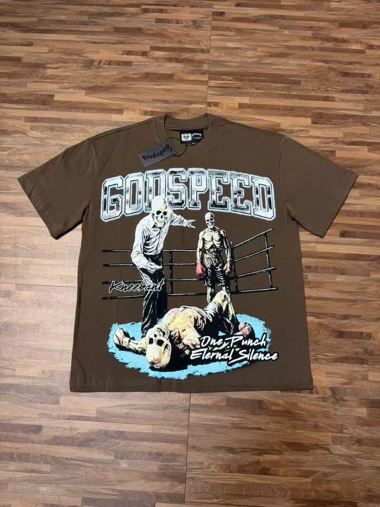 Godspeed Graphic Print Olive Brown T-Shirt 2
