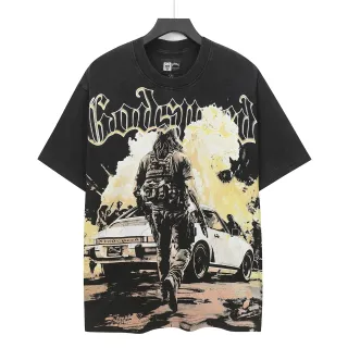 Godspeed Graphic Print Oversized T-Shirt