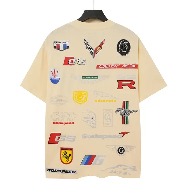 Godspeed Motorsport Patchwork Off-White Graphic T-Shirt 4