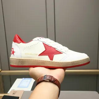 Golden Goose Ball Star Off-White and Red tênis lifestyle