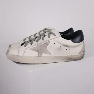 Golden Goose Superstar Off-White couro desgastado tênis lifestyle