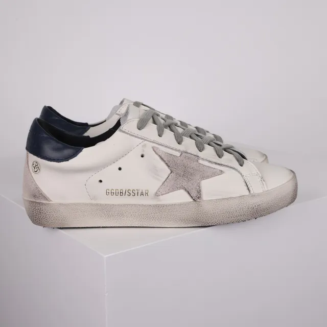 Golden Goose Superstar Off-White جلد متضرر أحذية رياضية أسلوب حياة 3