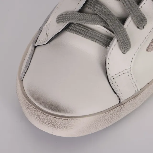 Golden Goose Superstar Off-White جلد متضرر أحذية رياضية أسلوب حياة 5