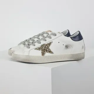 Golden Goose Superstar Tênis Lifestyle Estrela Branca Brilhante