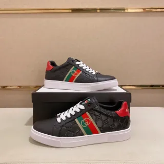 Gucci Ace Embossed GG Monogram Zapatillas Lifestyle Negras
