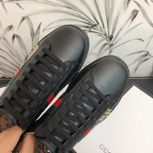 Gucci Ace GUCCY Tênis lifestyle de couro preto 7