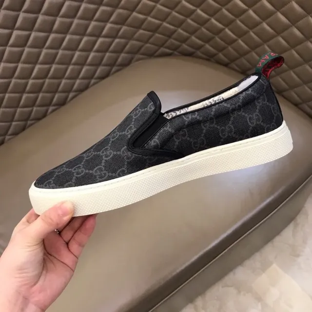 Gucci Ace Loafer Black GG Monogram Canvas Slip-On Loafer 2