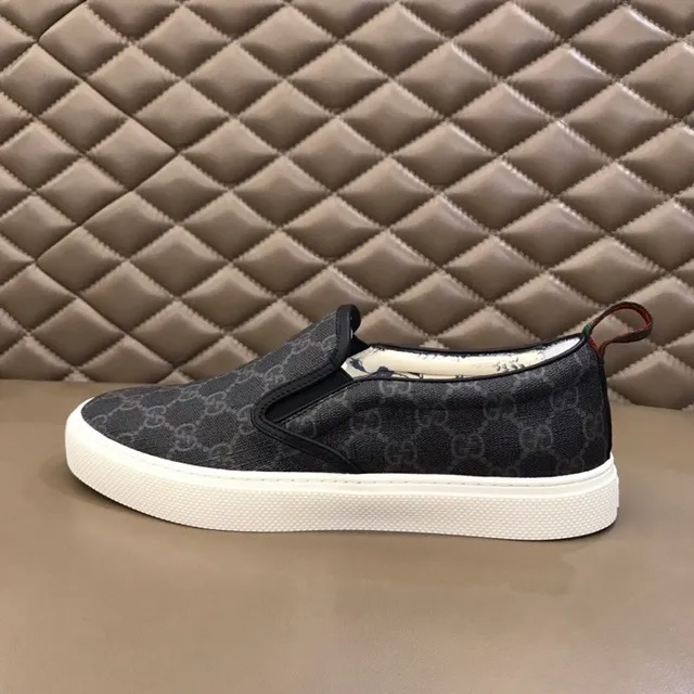 Gucci Ace Loafer Black GG Monogram Canvas Slip-On Loafer 8