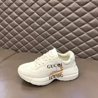 Gucci Ace Off-White Cartoon Graphic Chunky Sneakers