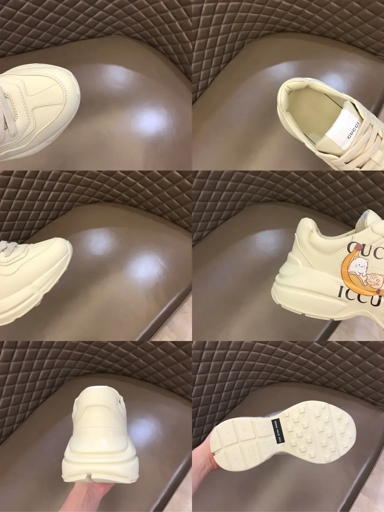 Gucci Ace Off-White Cartoon Graphic Chunky Sneakers 2