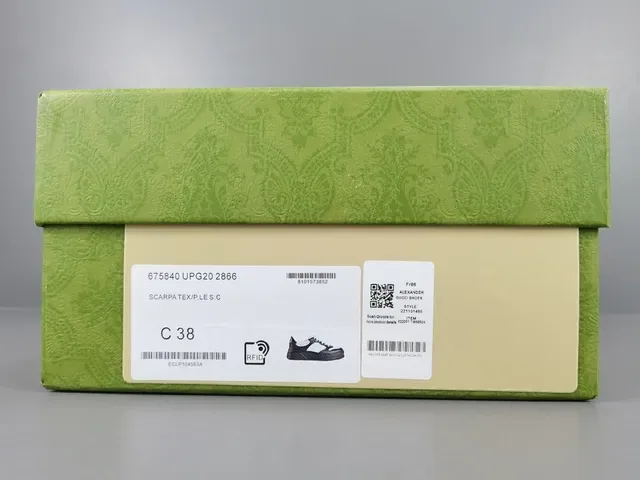 Gucci কালো সাদা প্ল্যাটফর্ম সোল পারফোরেটেড লেদার লাইফস্টাইল স্নিকার্স 9