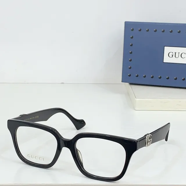 Gucci Burgundy Brown Rectangular Acetate Frame Tortoiseshell Optical Glasses 7