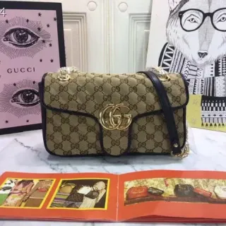 Gucci Dionysus Bolsa Bege GG Monogram Tela Corrente