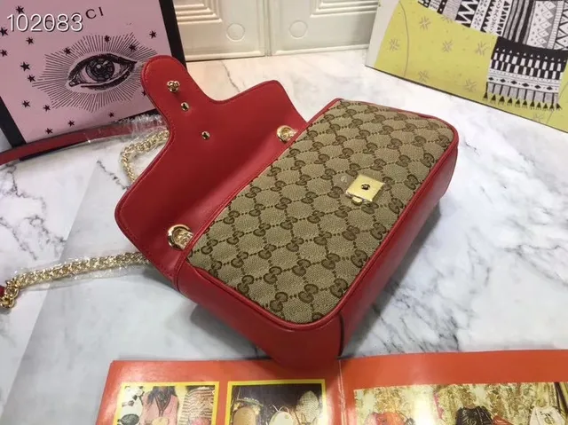 Gucci Dionysus Bolsa Bege GG Monogram Tela Corrente 4