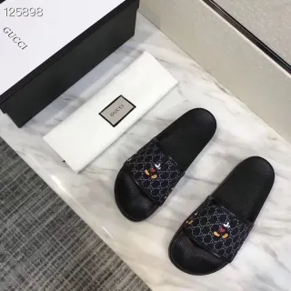 Gucci Disney 联名 Interlocking GG Mickey Mouse 拖鞋
