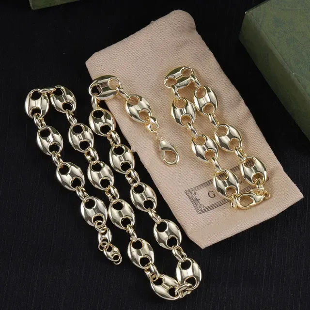 Gucci Gancini Gold Oval-Link Chain Necklace 3