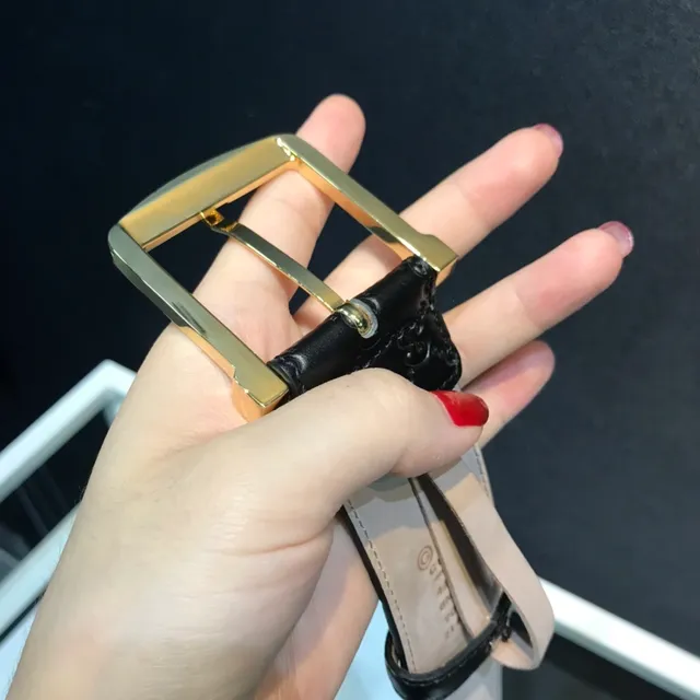 Gucci GG Marmont Cinto de couro preto embossado 3