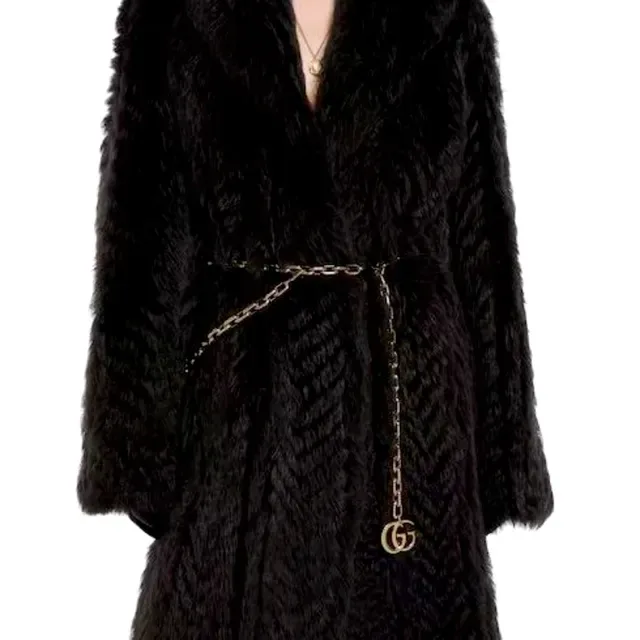 Gucci GG Marmont Chaîne Curb Dorée Pendentif Interlocking Double-G Sac Ceinture de Mode 3