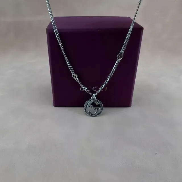 Gucci GG Marmont Interlocking G Rope Pendant Necklace 4