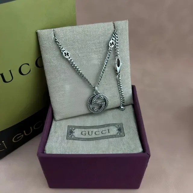 Gucci GG Marmont Interlocking G Rope Pendant Necklace 6